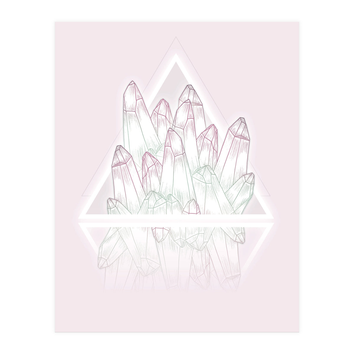 Crystals Pink (Print Only)