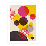 Dots in Yellow, Raspberry and Dark Purple (Print Only) thumbnail