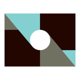 Geometric Shapes No. 29 - baby blue & grey (Print Only) thumbnail