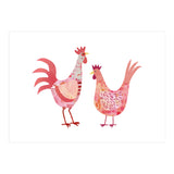 Hen And Cockerel (Print Only) thumbnail