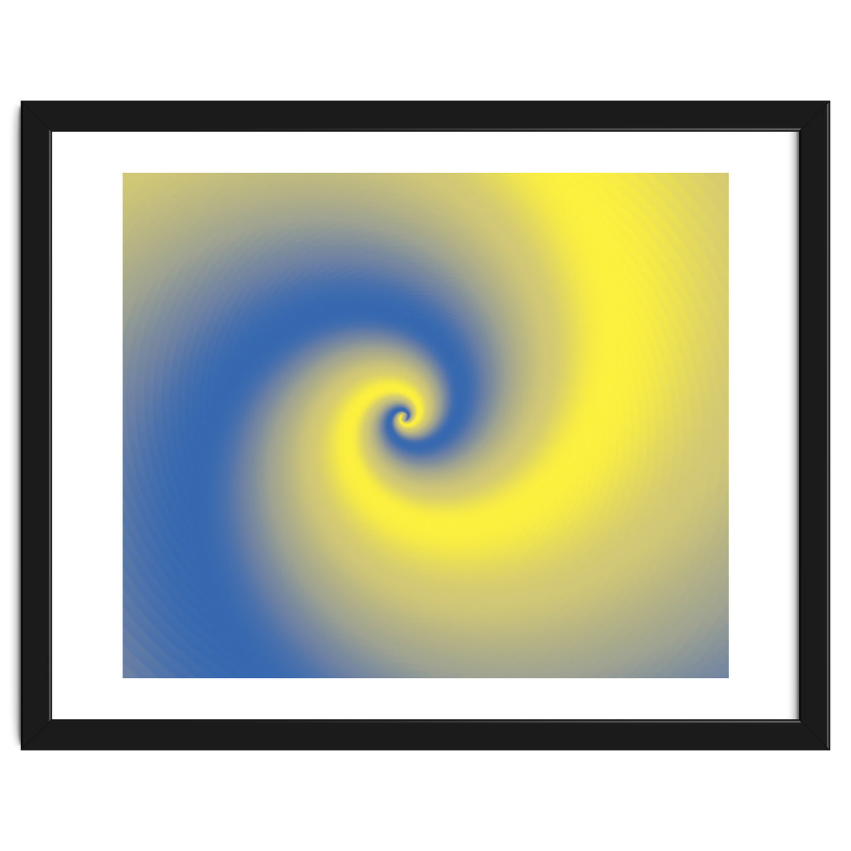 Yellow & Blue Abstract