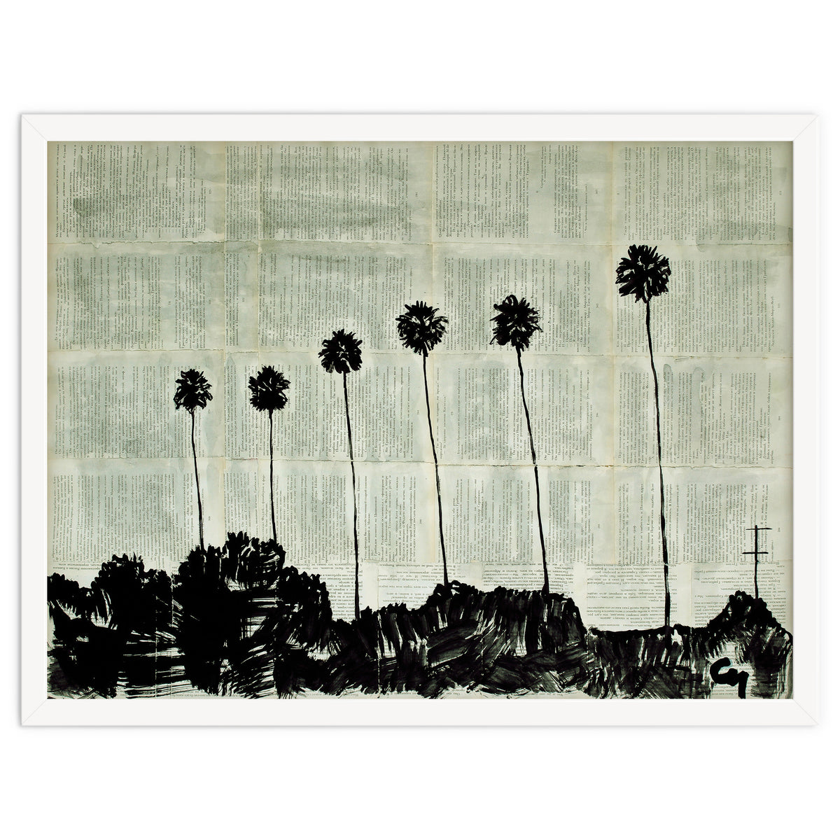 Six Palm Trees .