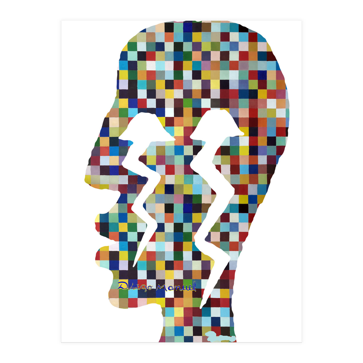 Perfil Con Rayos 11  (Print Only)