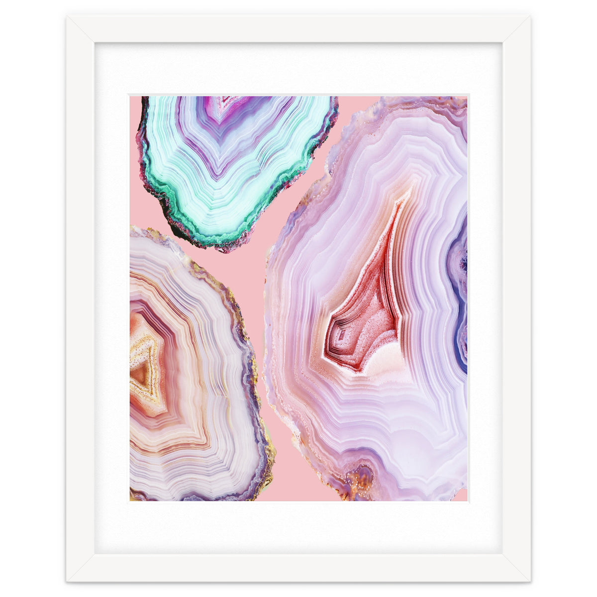 Mineral Agates #Glam collection