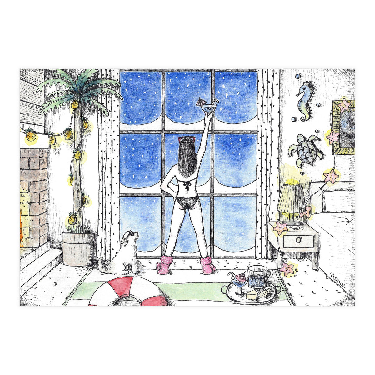 Indoor Beach Party (Print Only)