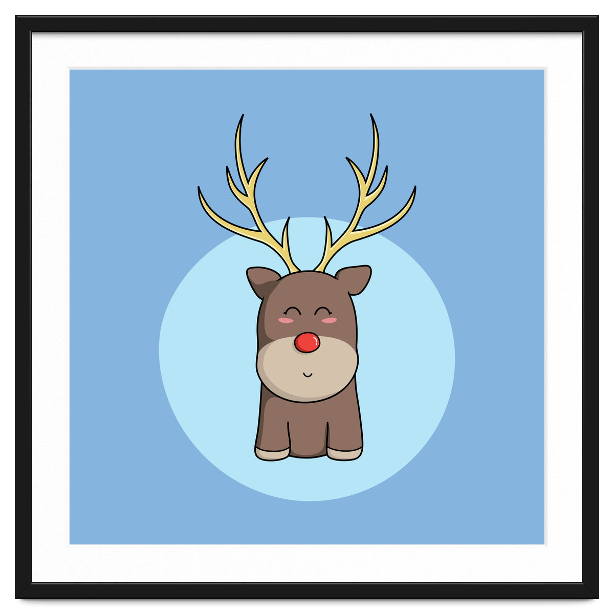 Kawaii Cute Christmas Reindeer