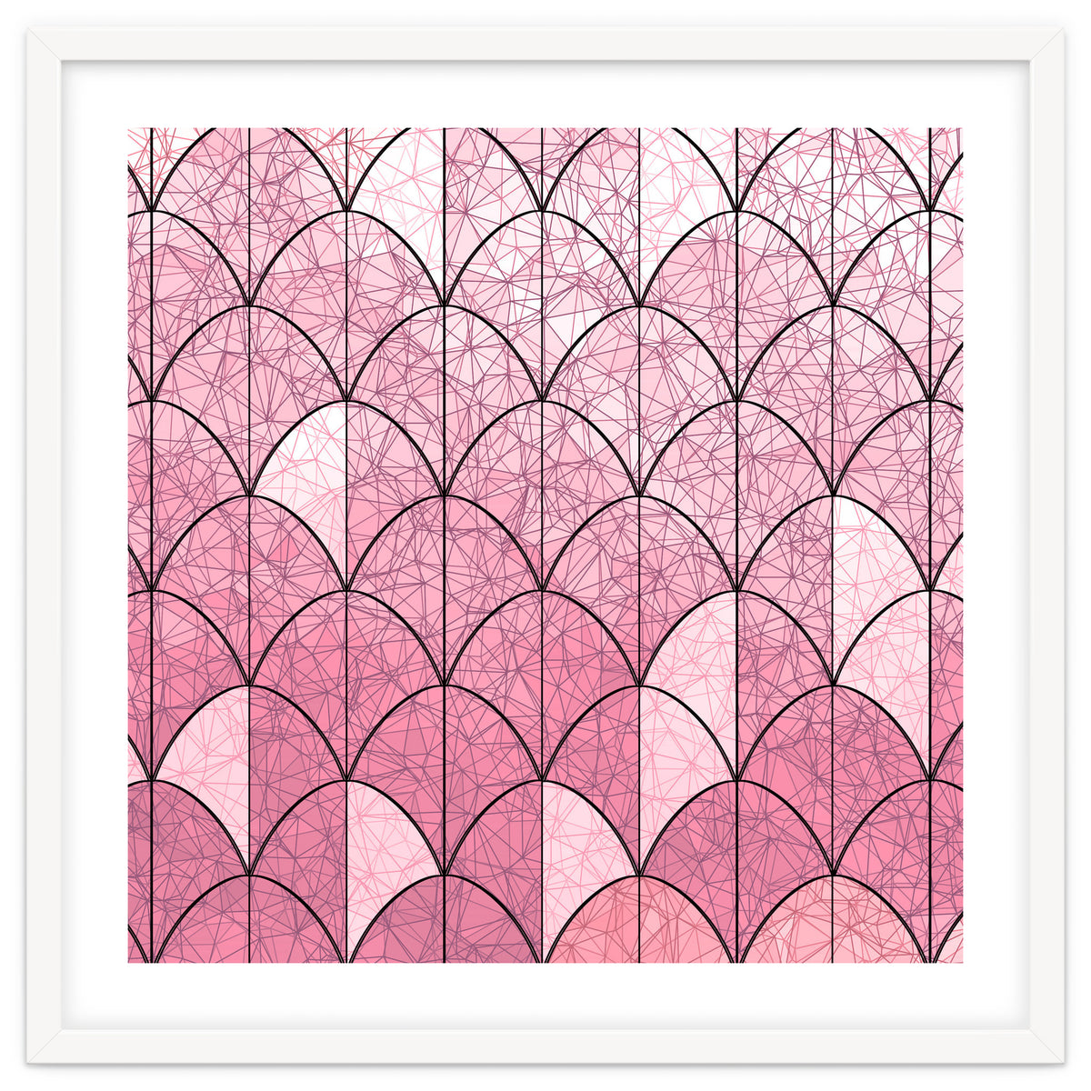 Mermaid scales pink and black