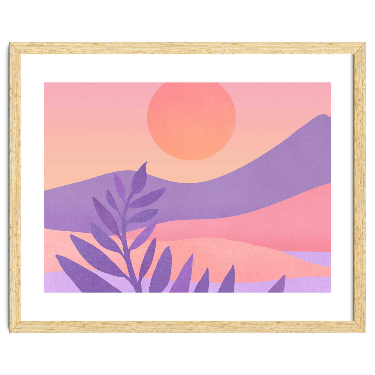 Oasis Sunset Landscape