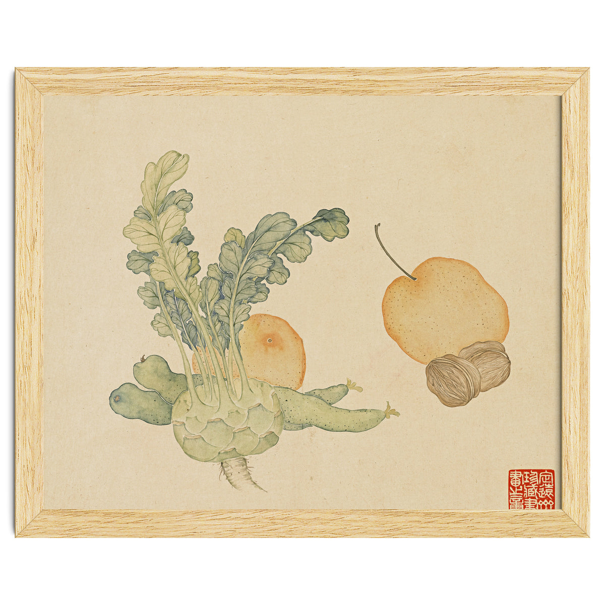 Wang Chengpi ~flowers And Vegetables, Vegetables, Fruits, Epiphyllum, Pears, Peppers