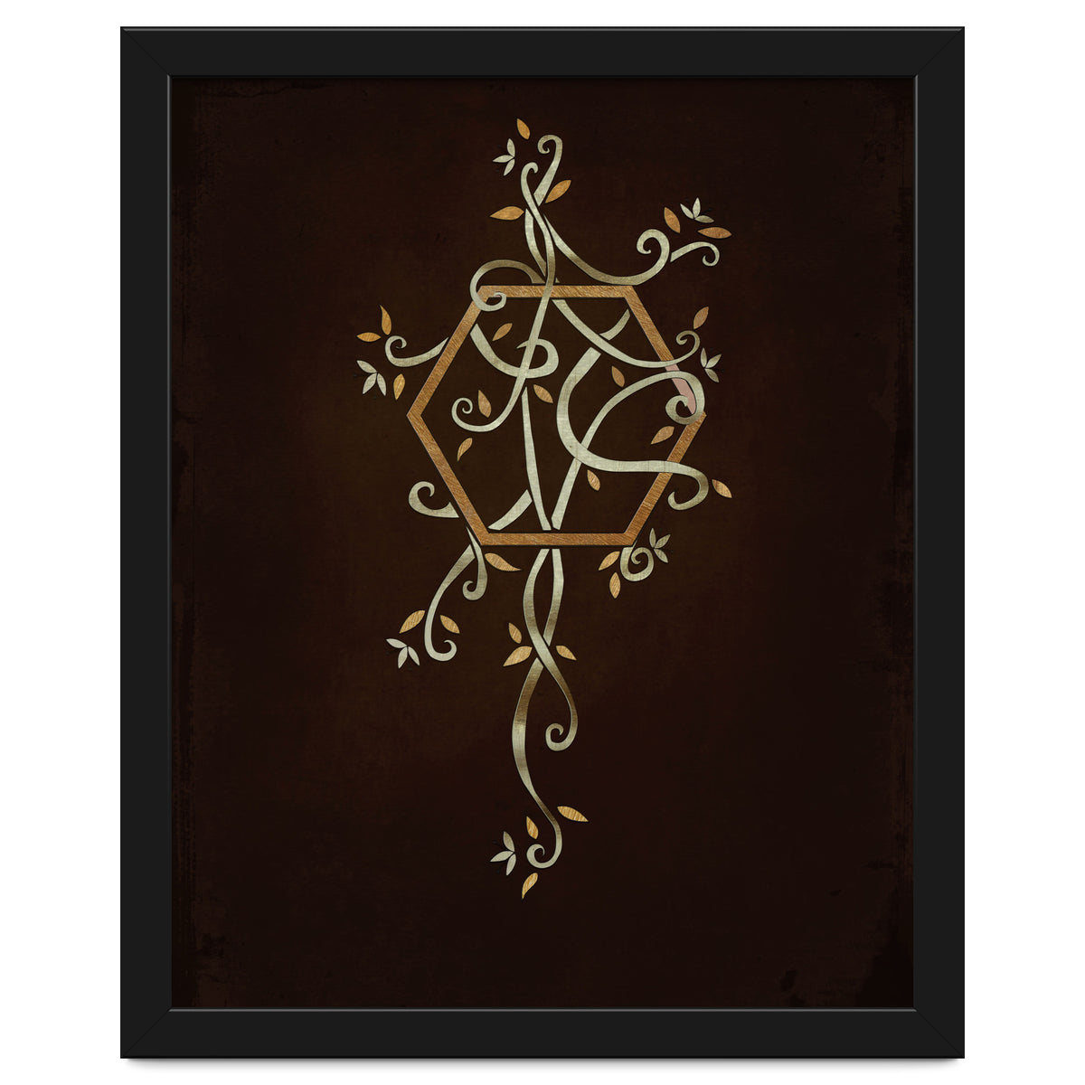 Flowering golden hexagon