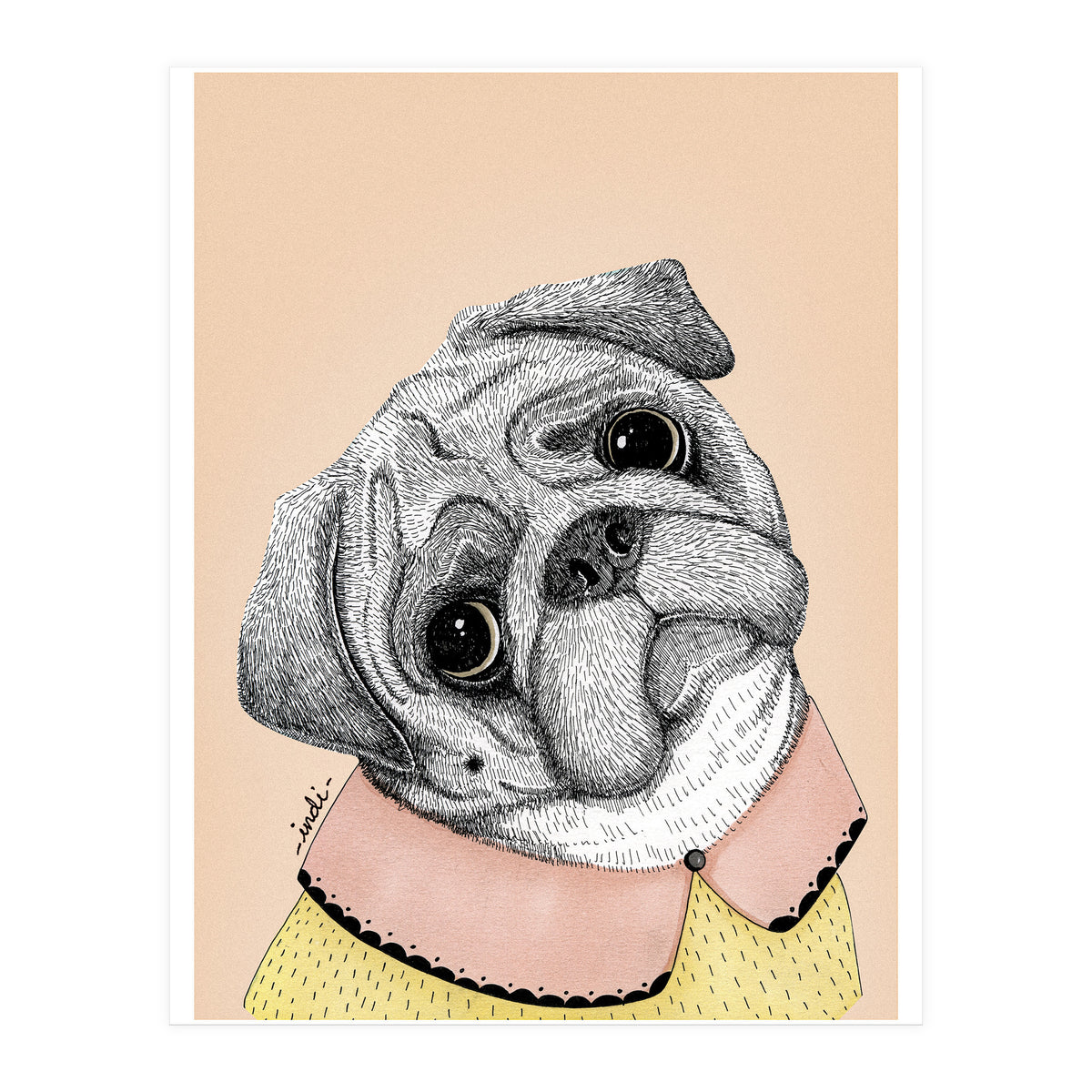 Pug (Print Only)