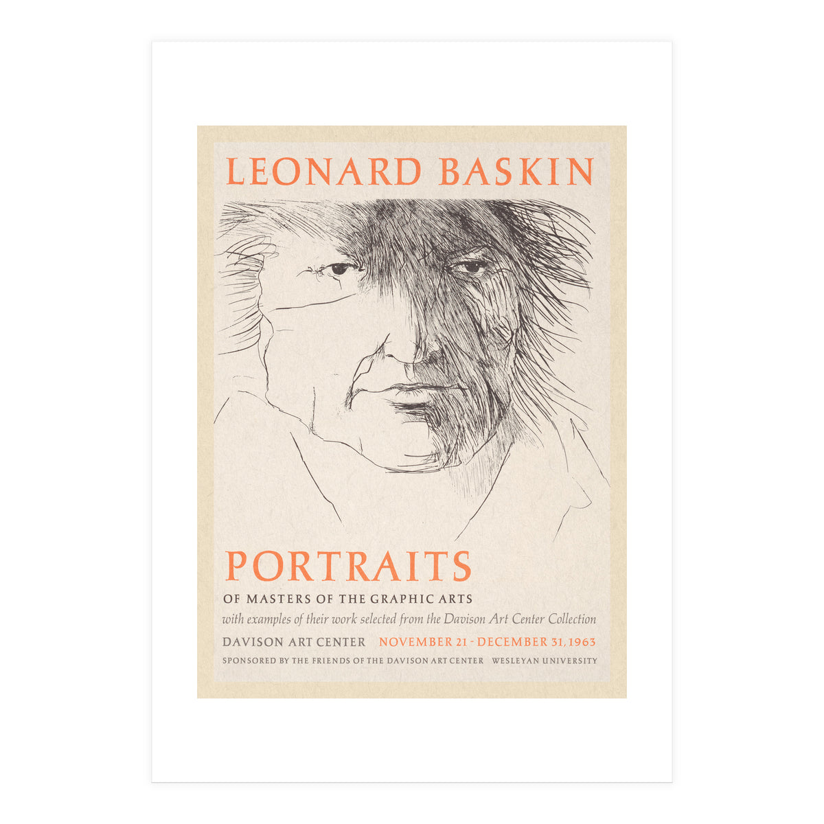 Leonard Baskin Portraits Exhibition (Print Only)