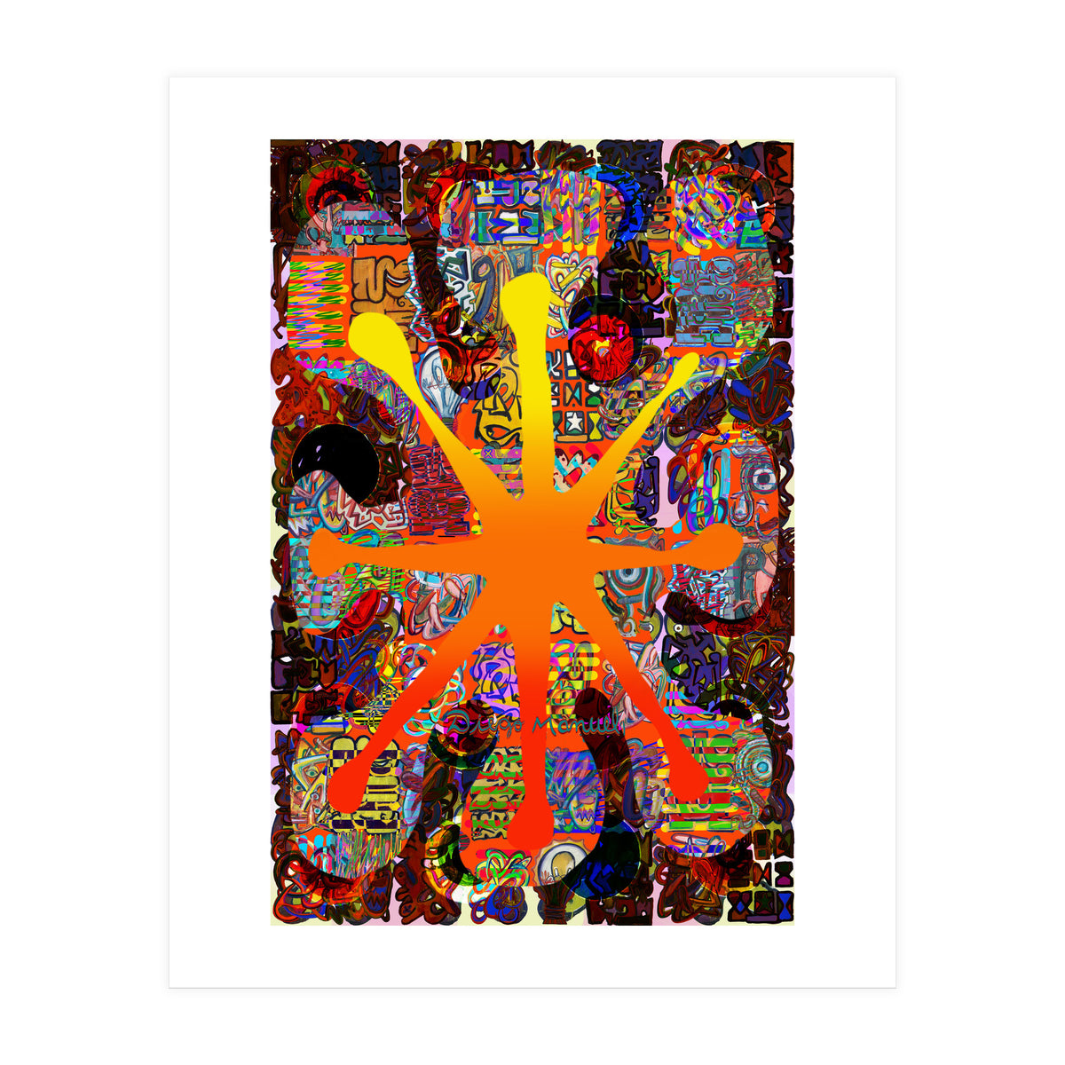 Fuego Y Graffiti 69 (Print Only)
