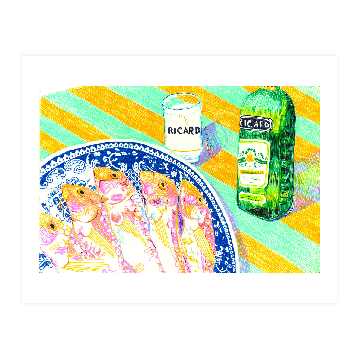 Lunch Rougets & Pastis (Print Only)