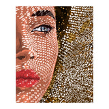 Under The Jute Hat, Bohemian Woman Fashion Painting (Print Only) thumbnail