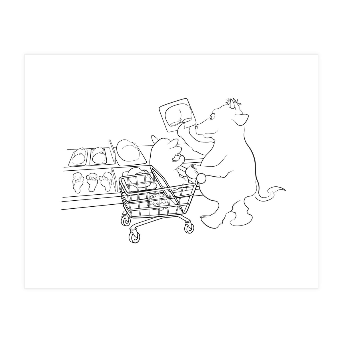 Supermarkey Cow Mandos (Print Only)