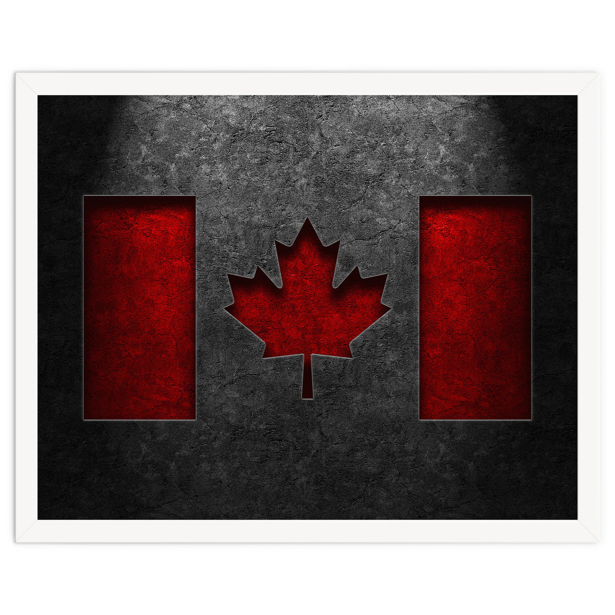 Canadian Flag Stone Texture