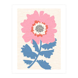 Pink Modern Folk Art Flower (Print Only) thumbnail