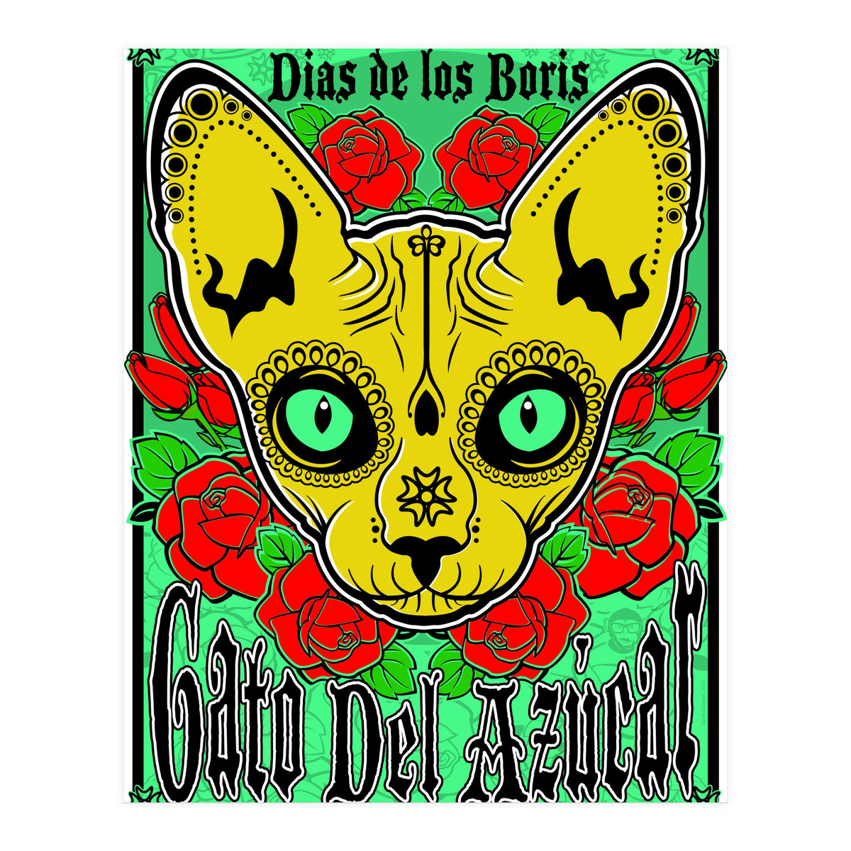 Boris Sugar Skull (Print Only)