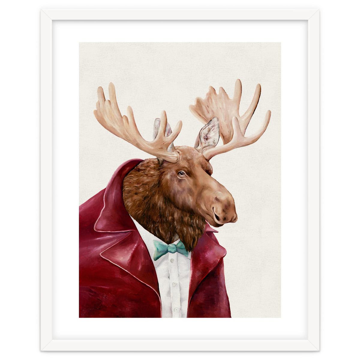 Moose In Maroon