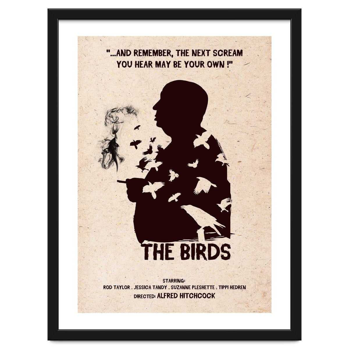 Hitchcock The Birds movie poster