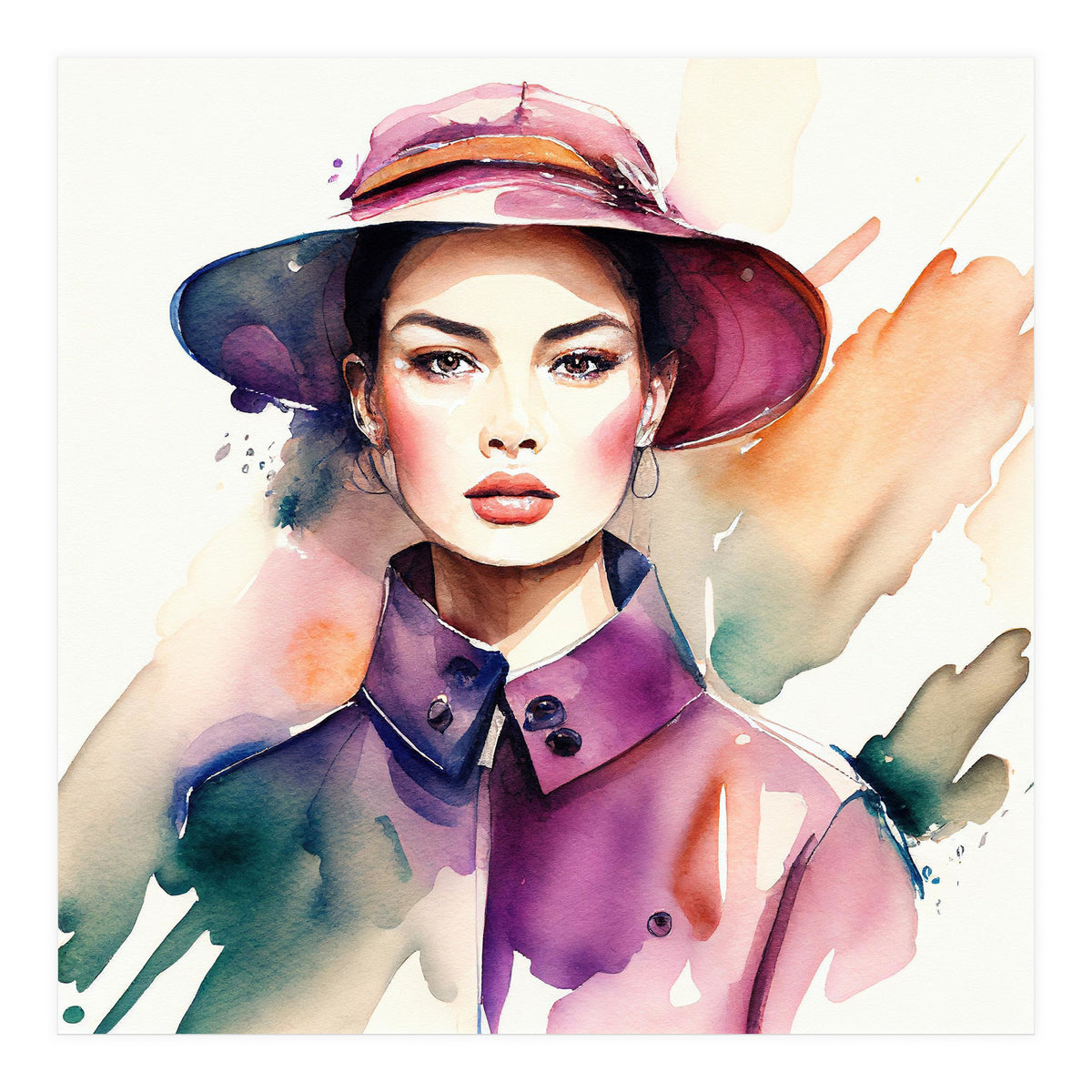 Watercolor Fashion Woman #2 (Print Only)