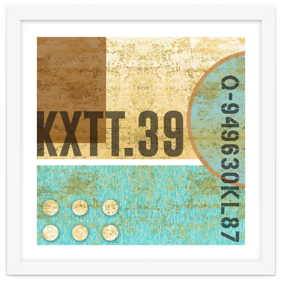 Abstract Industrial Sand And Blue