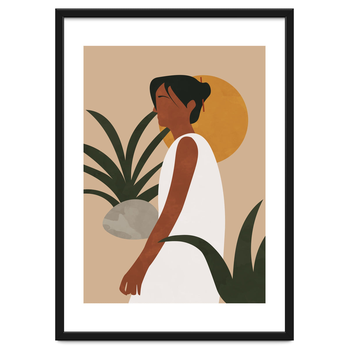 Botanical Woman - Abstract Boho