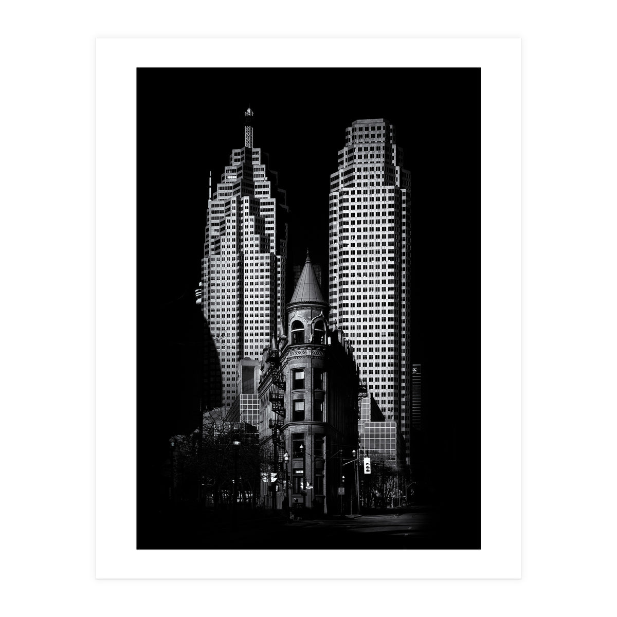 Gooderham Flatiron Building And Toronto Downtown No 2 (Print Only)
