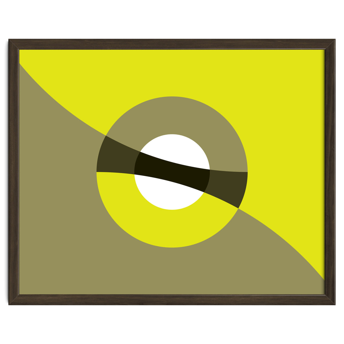 Geometric Shapes No. 44 -  mustard & beige