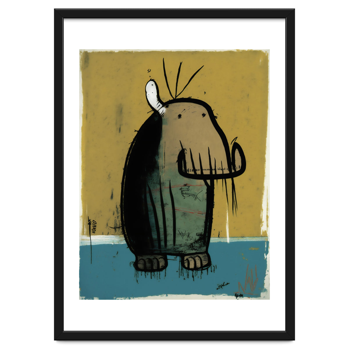 Walrus Expressionist Painting