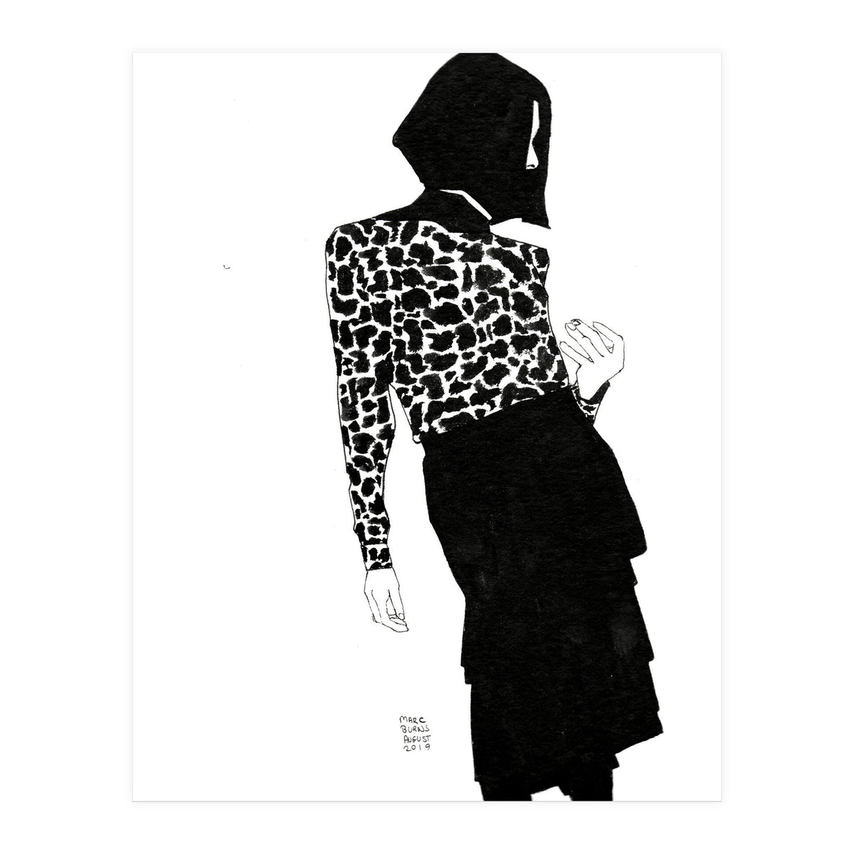 Untitled #39 - Woman in animal print (Print Only)