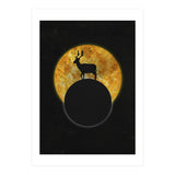Deer On The Moon  (Print Only) thumbnail