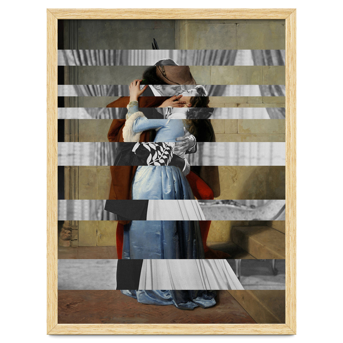 Hayez's "The Kiss" & Clark Gable and Vivien Leigh