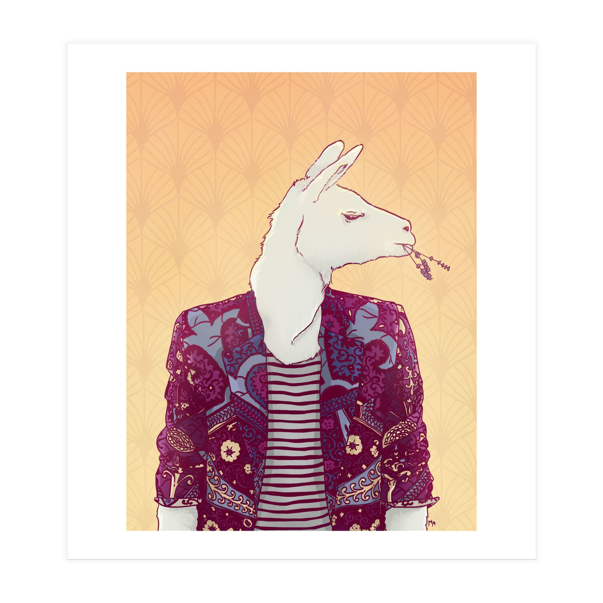 Eddy The Llama (Print Only)