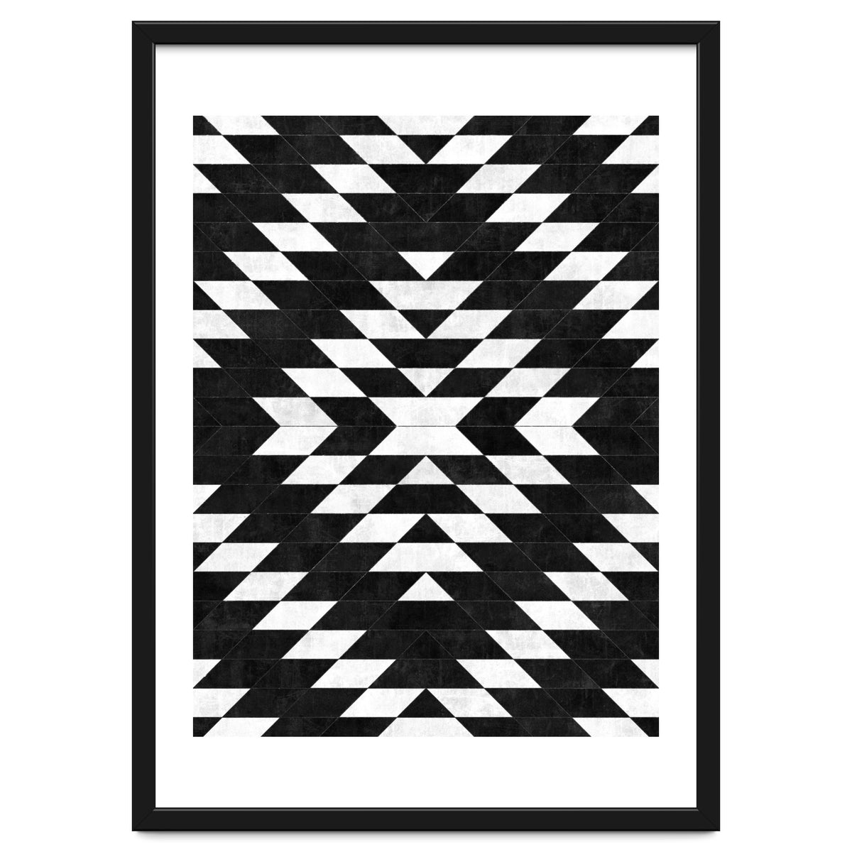Urban Tribal Pattern No.14 - Aztec - Black Concrete