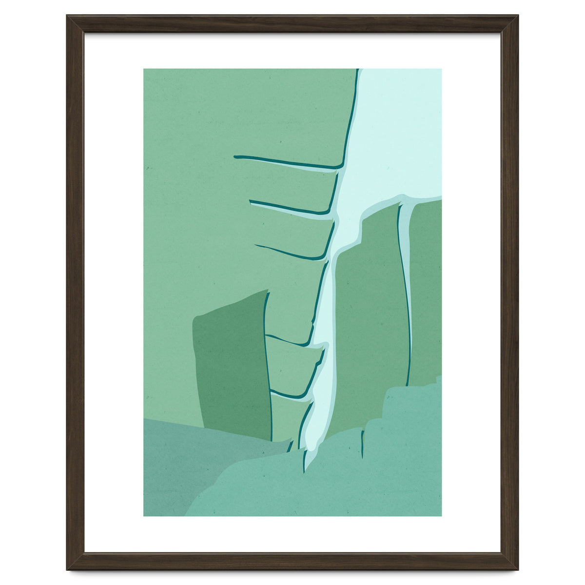 Abstract Banana Leaves One - Greener Eden