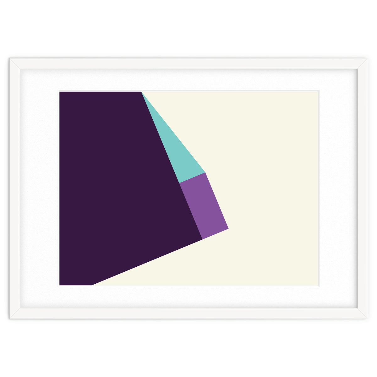 Geometric Shapes No. 42 -  lilac, blue & purple