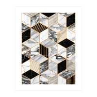 Marble Cubes 2 - Black and White (Print Only)