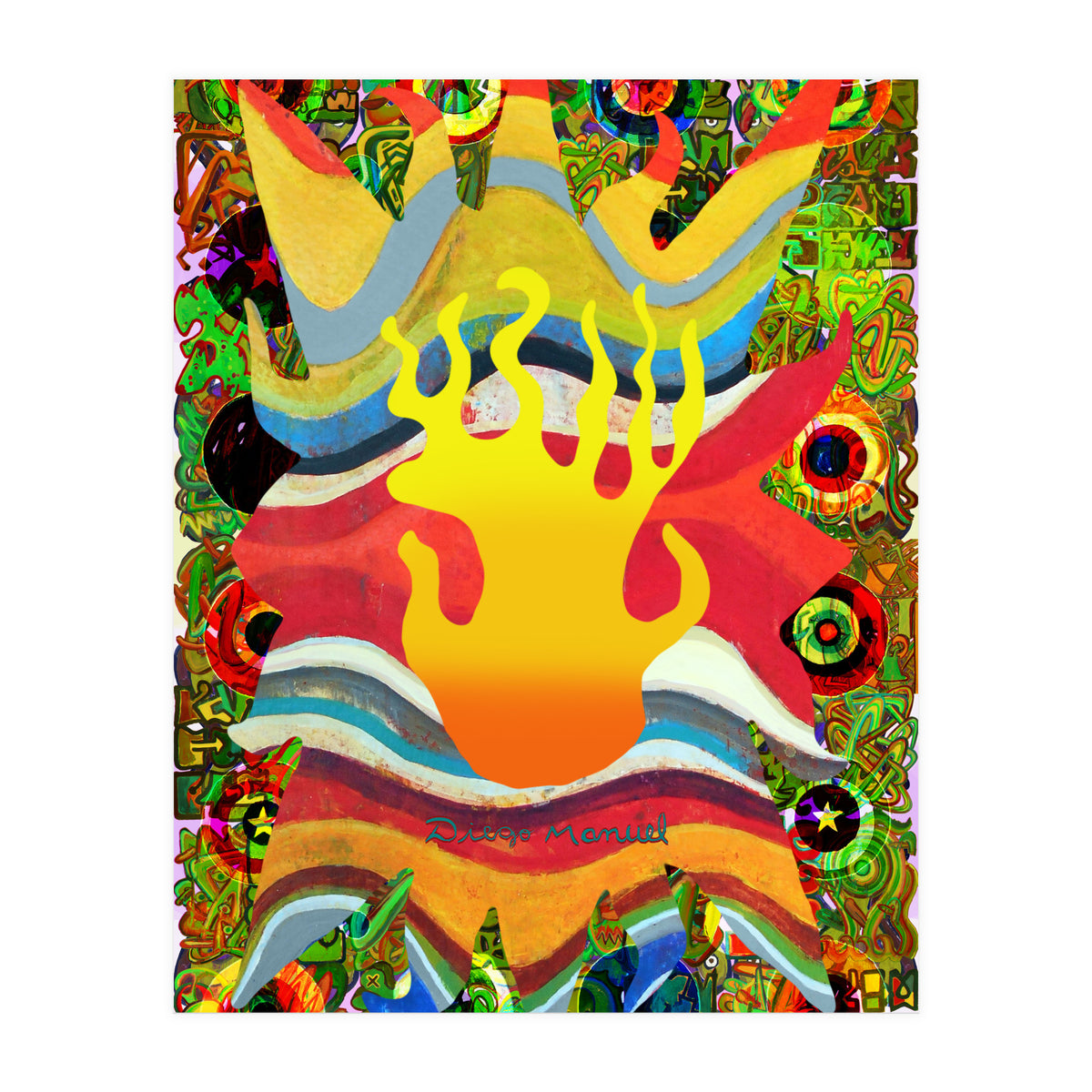 Fuego Y Graffiti 7 (Print Only)