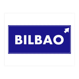Let`s go to Bilbao, Spain! Blue road sign (Print Only) thumbnail