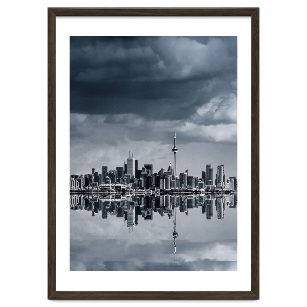 Toronto Skyline From Colonel Samuel Smith Park Reflection No 1