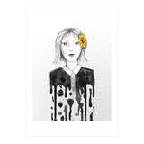 Flower dripping girl  (Print Only) thumbnail