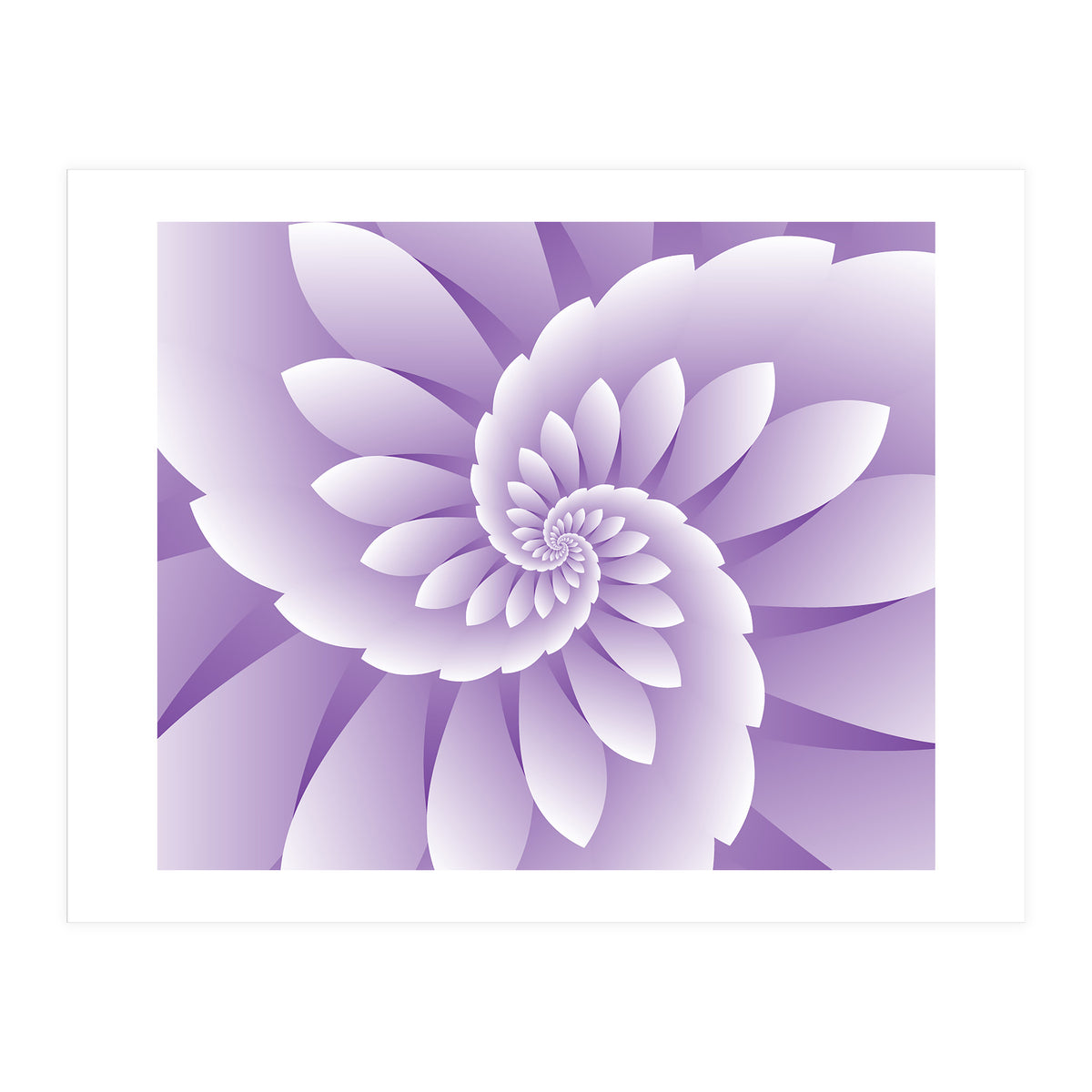 Abstract Purple Floral  (Print Only)