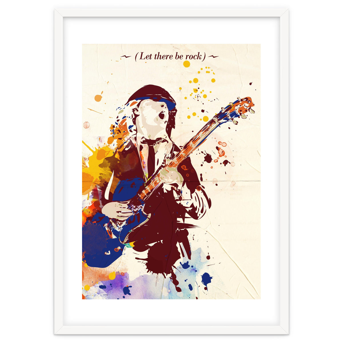 Angus Young pop art poster