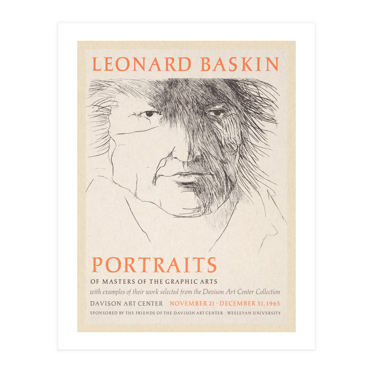 Leonard Baskin Portraits Exhibition (Print Only)