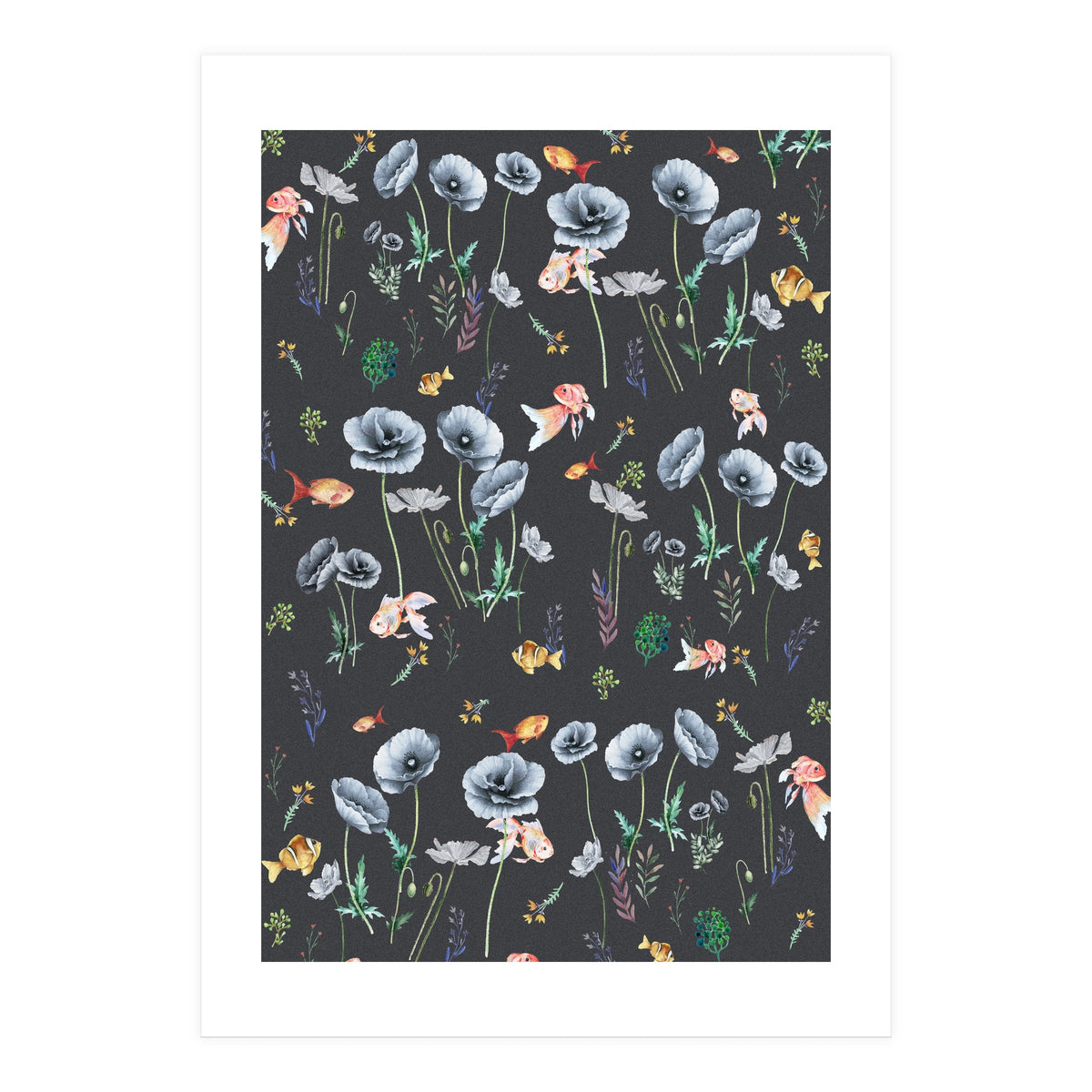 Fishes & Garden (Print Only)