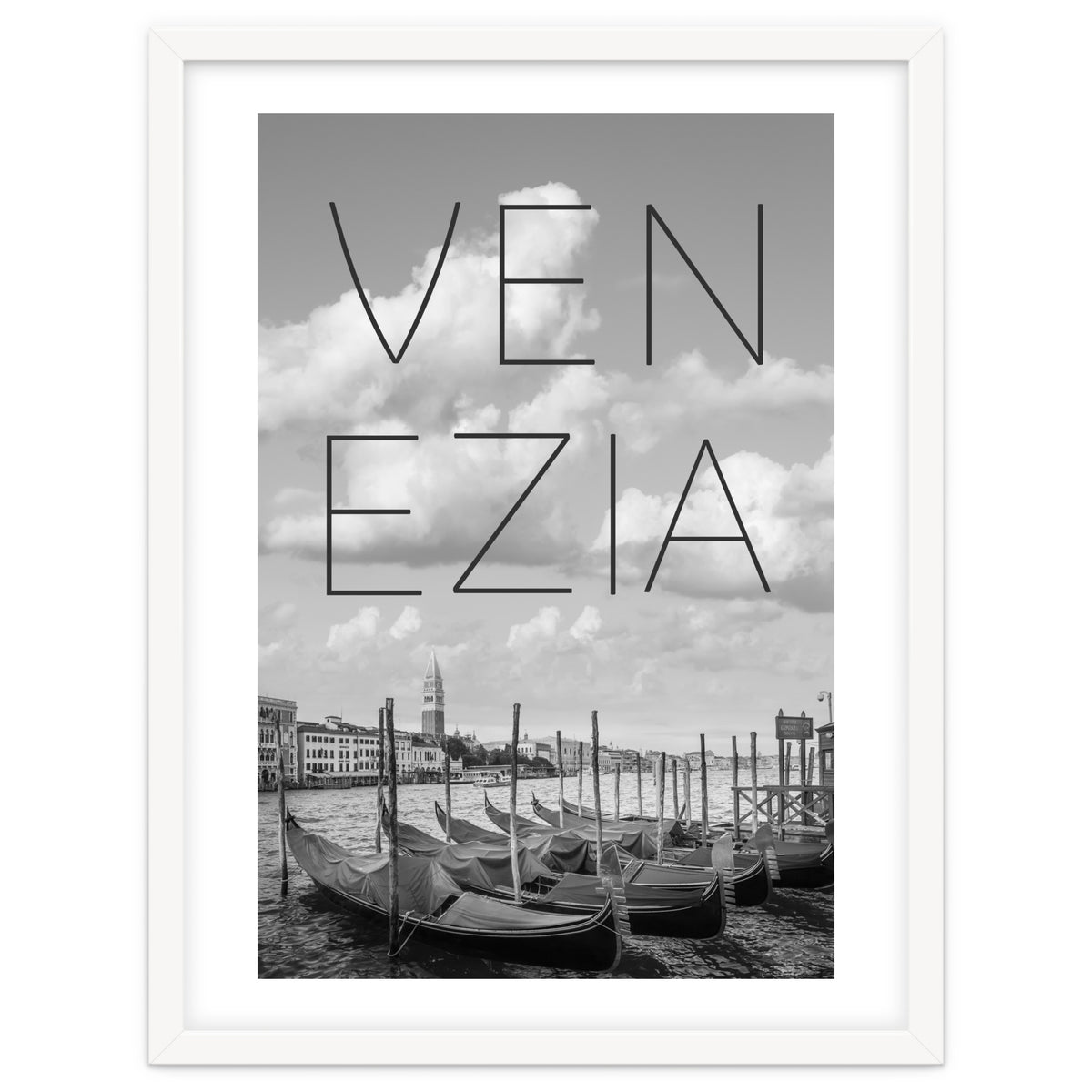 VENICE Grand Canal and St Mark's Campanile | Text & Skyline