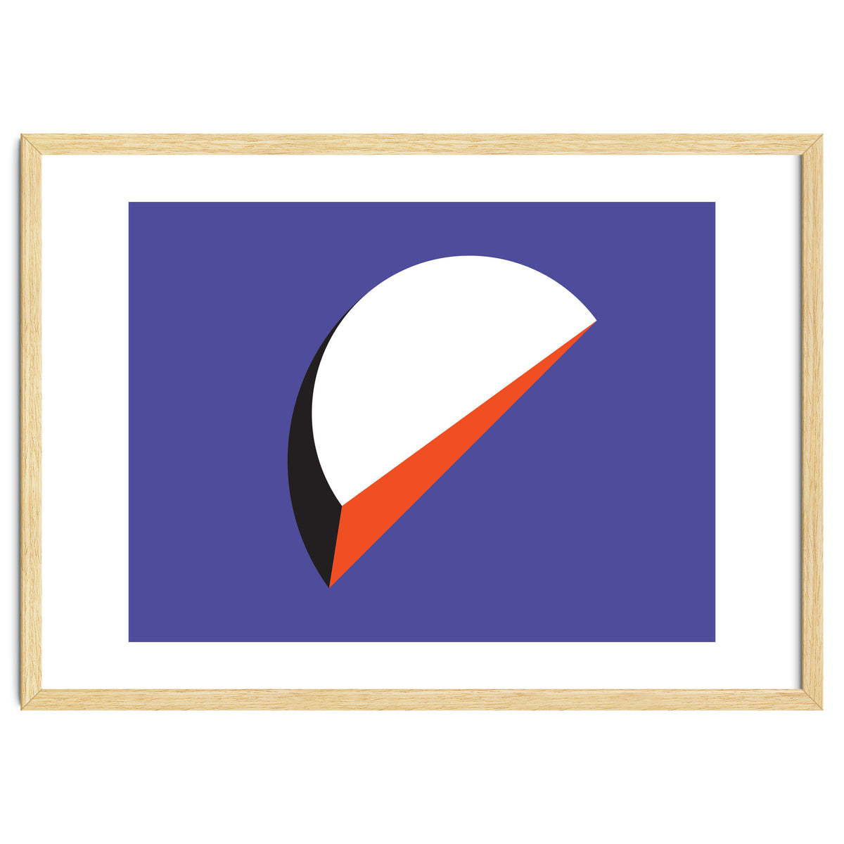 Geometric Shapes No. 37 - orange & purple