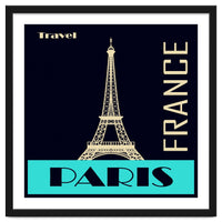 Travel Paris France Poster